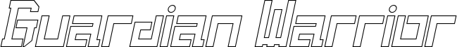 Guardian Warrior Light Italic.otf