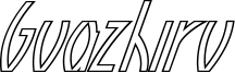 Guazhiru Italic Outlined.otf