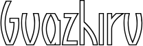 Guazhiru Regular Outlined.otf