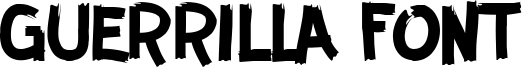 Guerrilla Font Font