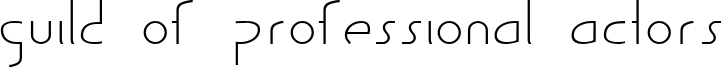 Guild of Professional Actors Font