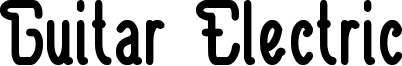 Guitar Electric Font