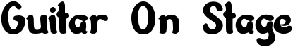 Guitar On Stage Font