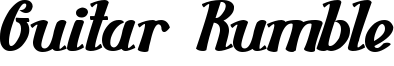 Guitar Rumble Font