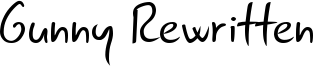 Gunny Rewritten Font