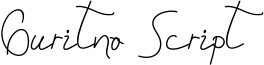 Guritno Script Font