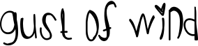 Gust Of Wind Font
