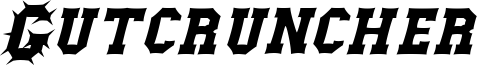 Gutcruncher Italic.otf
