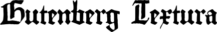 Gutenberg Textura Font