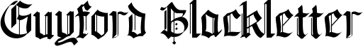 Guyford Blackletter Font