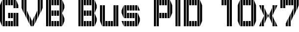GVB Bus PID 10x7 Font