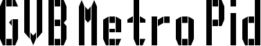 GVB Metro Pid Font