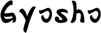 Gyosho Font