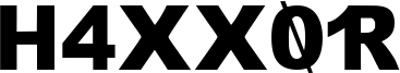 H4XX0R Font