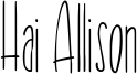 Hai Allison Font