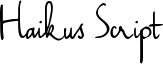 Haiku's Script version 09 Bold.ttf
