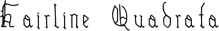 Hairline Quadrata Font