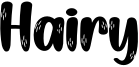 Hairy Font