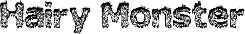 Hairy Monster Font