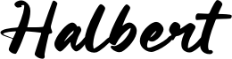 Halbert Font
