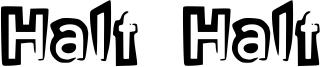 Half Half Font
