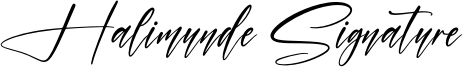 Halimunde Signature Font