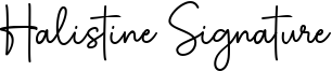 Halistine Signature Font