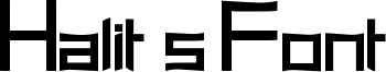 Halit's Font Font