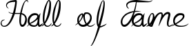 Hall of Fame Font
