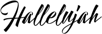 Hallelujah Font