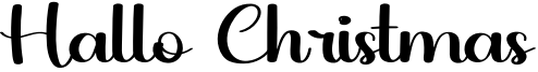 Hallo Christmas Font
