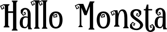 Hallo Monsta Font