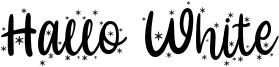 Hallo White Font