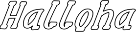 Halloha Font
