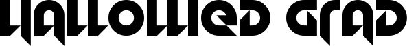 Hallowed Grad Font