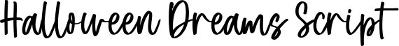 Halloween Dreams Script Font