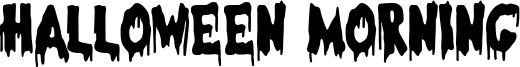 Halloween Morning Font