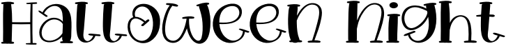 Halloween Night Font