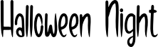 Halloween Night Font