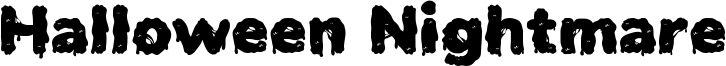 Halloween Nightmare Font