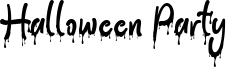 Halloween Party Font