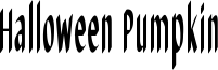 Halloween Pumpkin Font