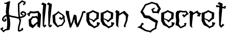 Halloween Secret Font