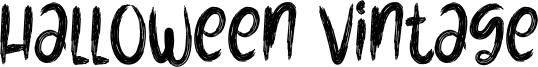 Halloween Vintage Font