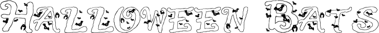 Halloween Bats Font
