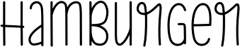 Hamburger Font