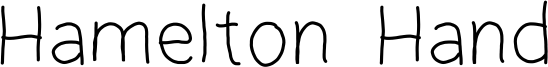 Hamelton Hand Font