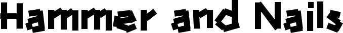 Hammer and Nails Font