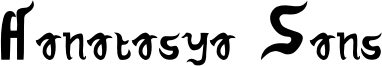 Hanatasya Sans Font