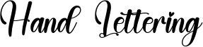 Hand Lettering Font
